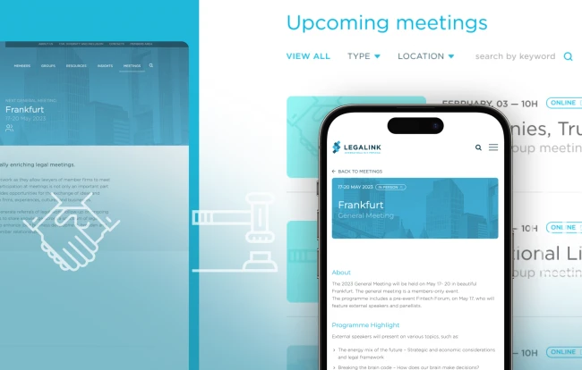 Legalink launches new Meetings section 