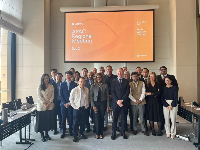 Legalink Holds APAC Regional Meeting in Perth, Hosted by Piper Alderman